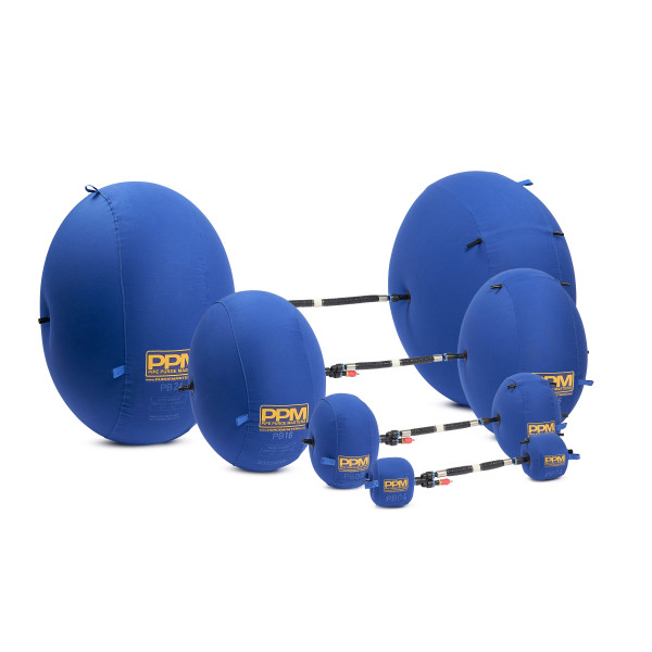 TAG Nafukovacie potrubné zátky od 2“ do 24“ (50 až 610 mm).